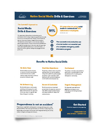 7 benefits of native social media drills fact sheet