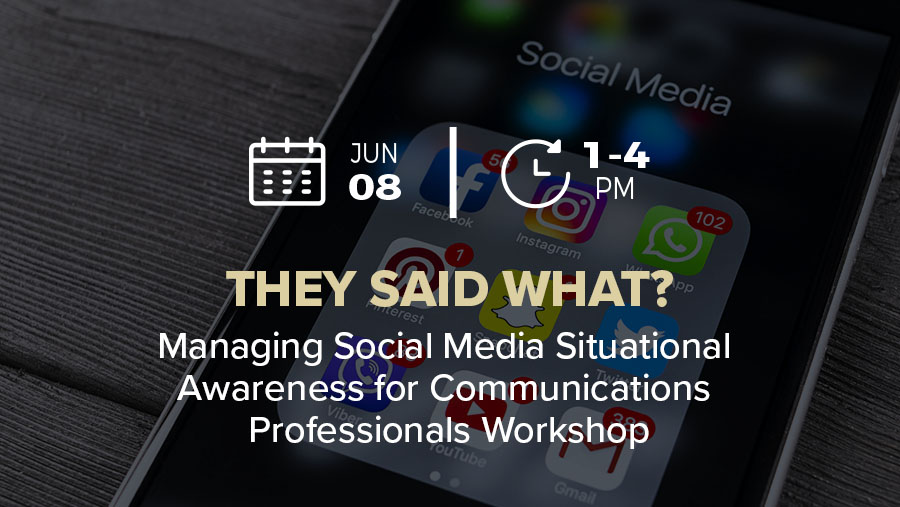 Social media management workshop for communication professionals