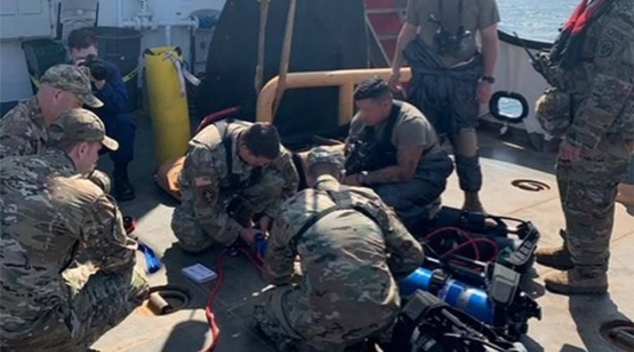 group of men in army fatigues