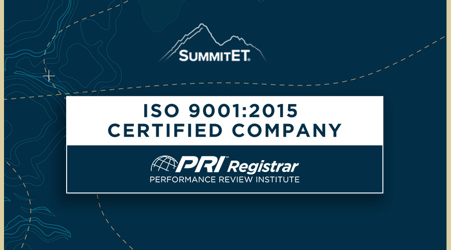 SummitET Earns ISO Certification