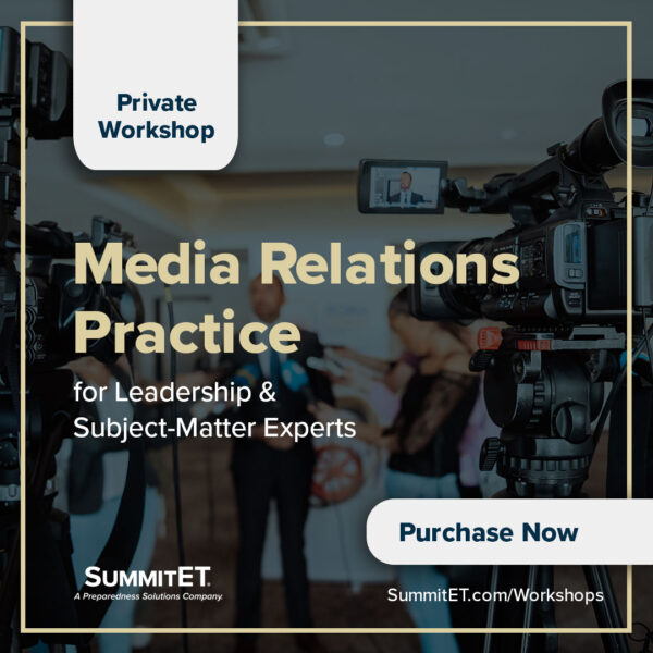 media relations practice workshop