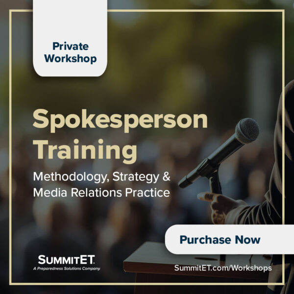 Spokesperson Training workshop