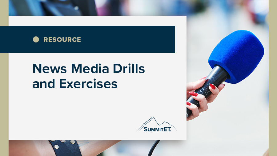 News Media Drills and Exercises