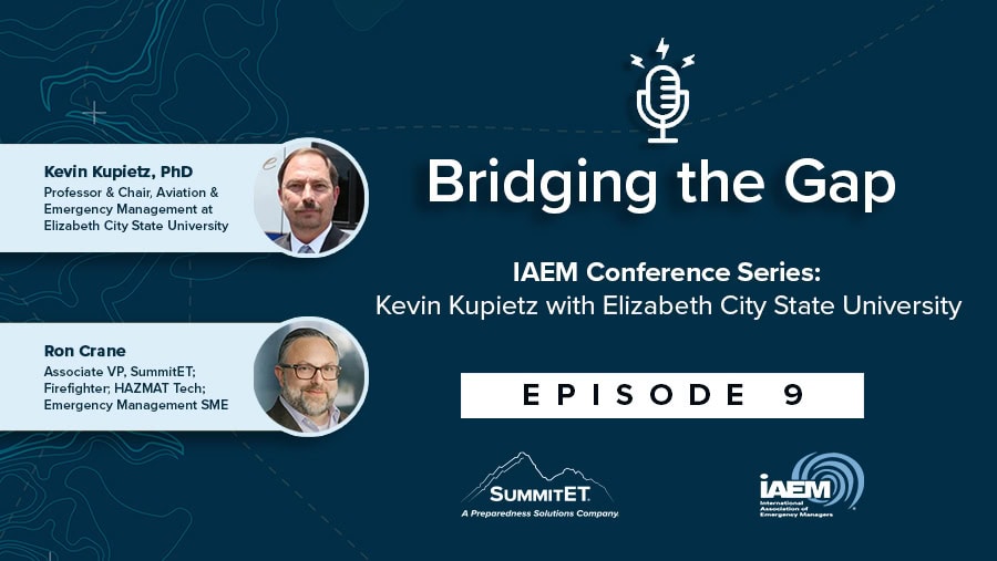 Bridging the Gap podcast graphic, IAEM Conference Series